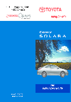 Câbles réseau Toyota CAMRY SOLARA 00452-PRG07-SOL Manuel d'utilisateur