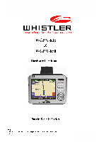 Récepteur GPS Whistler WGPX-650 Manuel d'utilisateur